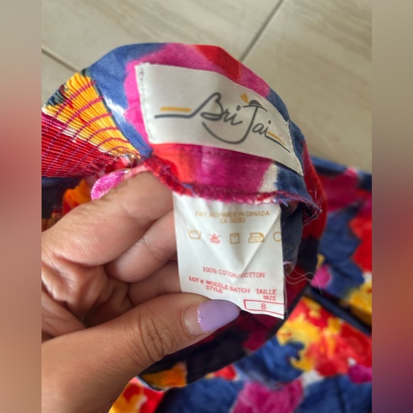 Vintage floral skirt size‎ 8 - Picture 5 of 6